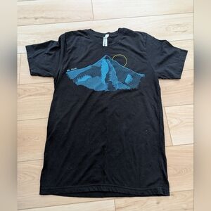 Mt Hood Black Graphic T-Shirt From Tender Loving Empire (Unisex)